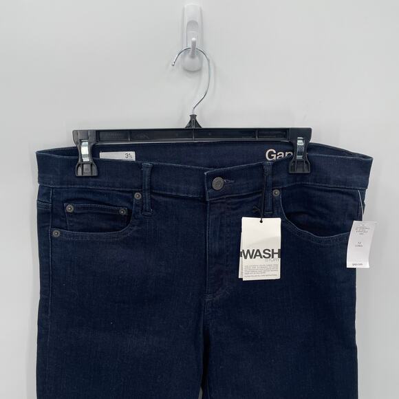 GAP NWT Mid Rise True Skinny Jeans with Dark Wash Washwell // 31 Long - Picture 5 of 9